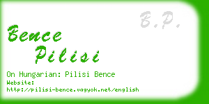 bence pilisi business card